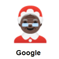 Mrs. Claus: Dark Skin Tone on Google Android
