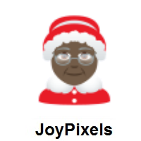 Mrs. Claus: Dark Skin Tone on JoyPixels