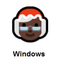 Mrs. Claus: Dark Skin Tone on Microsoft Windows
