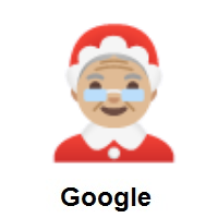 Mrs. Claus: Medium-Light Skin Tone on Google Android