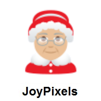 Mrs. Claus: Medium-Light Skin Tone on JoyPixels