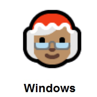 Mrs. Claus: Medium Skin Tone on Microsoft Windows