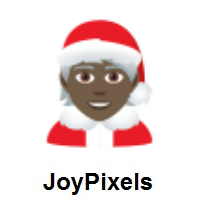 Mx Claus: Dark Skin Tone on JoyPixels