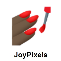Nail Polish: Dark Skin Tone on JoyPixels