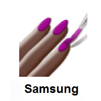 Nail Polish: Dark Skin Tone on Samsung