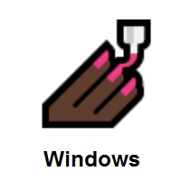 Nail Polish: Dark Skin Tone on Microsoft Windows