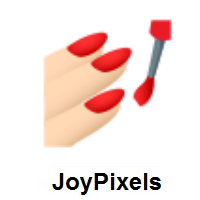 Nail Polish: Light Skin Tone on JoyPixels