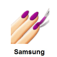 Nail Polish: Light Skin Tone on Samsung