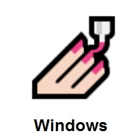 Nail Polish: Light Skin Tone on Microsoft Windows