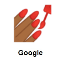 Nail Polish: Medium-Dark Skin Tone on Google Android