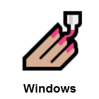 Nail Polish: Medium-Light Skin Tone on Microsoft Windows