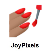 Nail Polish: Medium Skin Tone on JoyPixels