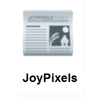 Newspaper on JoyPixels