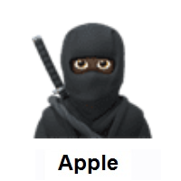 Ninja: Dark Skin Tone on Apple iOS