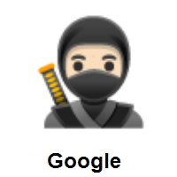Ninja: Light Skin Tone on Google Android