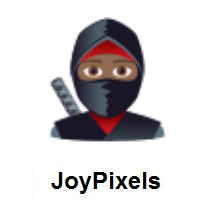 Ninja: Medium-Dark Skin Tone on JoyPixels