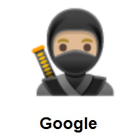Ninja: Medium-Light Skin Tone on Google Android