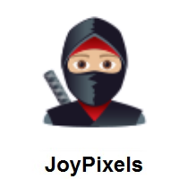 Ninja: Medium-Light Skin Tone on JoyPixels