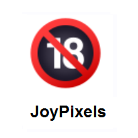 No One Under Eighteen on JoyPixels