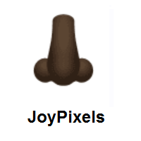 Nose: Dark Skin Tone on JoyPixels