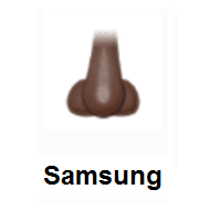 Nose: Dark Skin Tone on Samsung