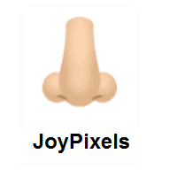 Nose: Light Skin Tone on JoyPixels