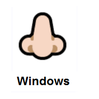 Nose: Light Skin Tone on Microsoft Windows