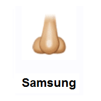 Nose: Medium-Light Skin Tone on Samsung