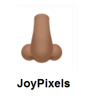 Nose: Medium Skin Tone on JoyPixels