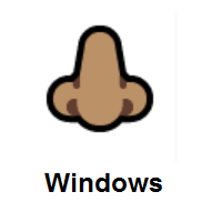 Nose: Medium Skin Tone on Microsoft Windows