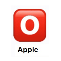 O Button (Blood Type) on Apple iOS