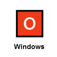 O Button (Blood Type) on Microsoft Windows