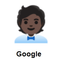 Office Worker: Dark Skin Tone on Google Android