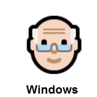 Old Man: Light Skin Tone on Microsoft Windows