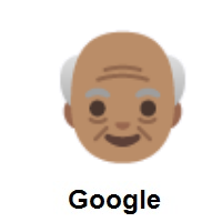 Old Man: Medium Skin Tone on Google Android
