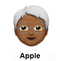 Older Person: Medium-Dark Skin Tone on Apple iOS