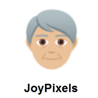 Older Person: Medium-Light Skin Tone on JoyPixels