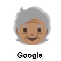 Older Person: Medium Skin Tone on Google Android
