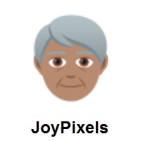 Older Person: Medium Skin Tone on JoyPixels