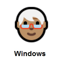 Older Person: Medium Skin Tone on Microsoft Windows