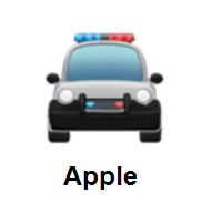 Oncoming Police Car on Apple iOS