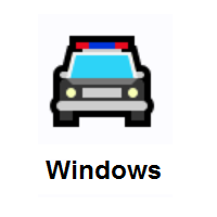 Oncoming Police Car on Microsoft Windows