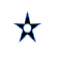 Open Center Black Star