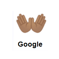 Open Hands: Medium Skin Tone on Google Android