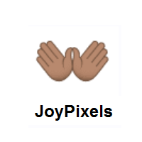Open Hands: Medium Skin Tone on JoyPixels