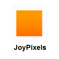 Orange Square on JoyPixels
