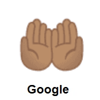 Palms Up Together: Medium Skin Tone on Google Android