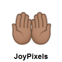 Palms Up Together: Medium Skin Tone on JoyPixels