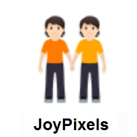 People Holding Hands: Light Skin Tone on JoyPixels