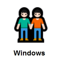 People Holding Hands: Light Skin Tone on Microsoft Windows
